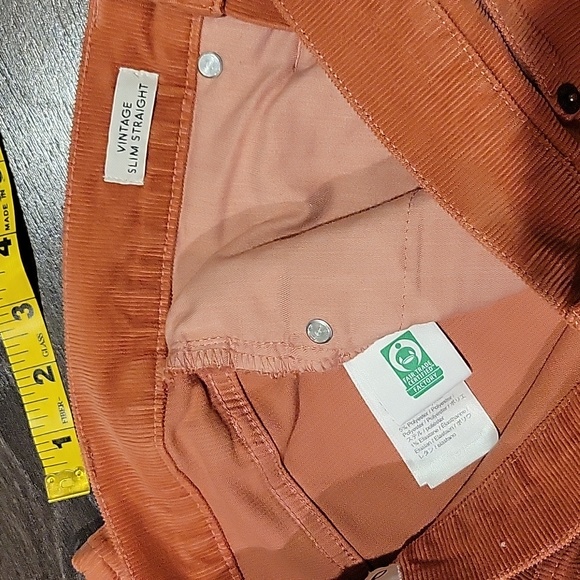 ❤️ NWOT! J CREW CORDUROY HIGH RISE VINTAGE SLIM STRAIGHT JEANS / PANTS, 4 (27) - Picture 4 of 7